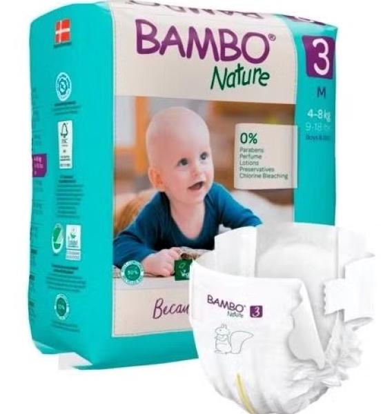 Bambo Nature Babywindel S Gr. 3, 4 - 8 kg, 28 Stk.